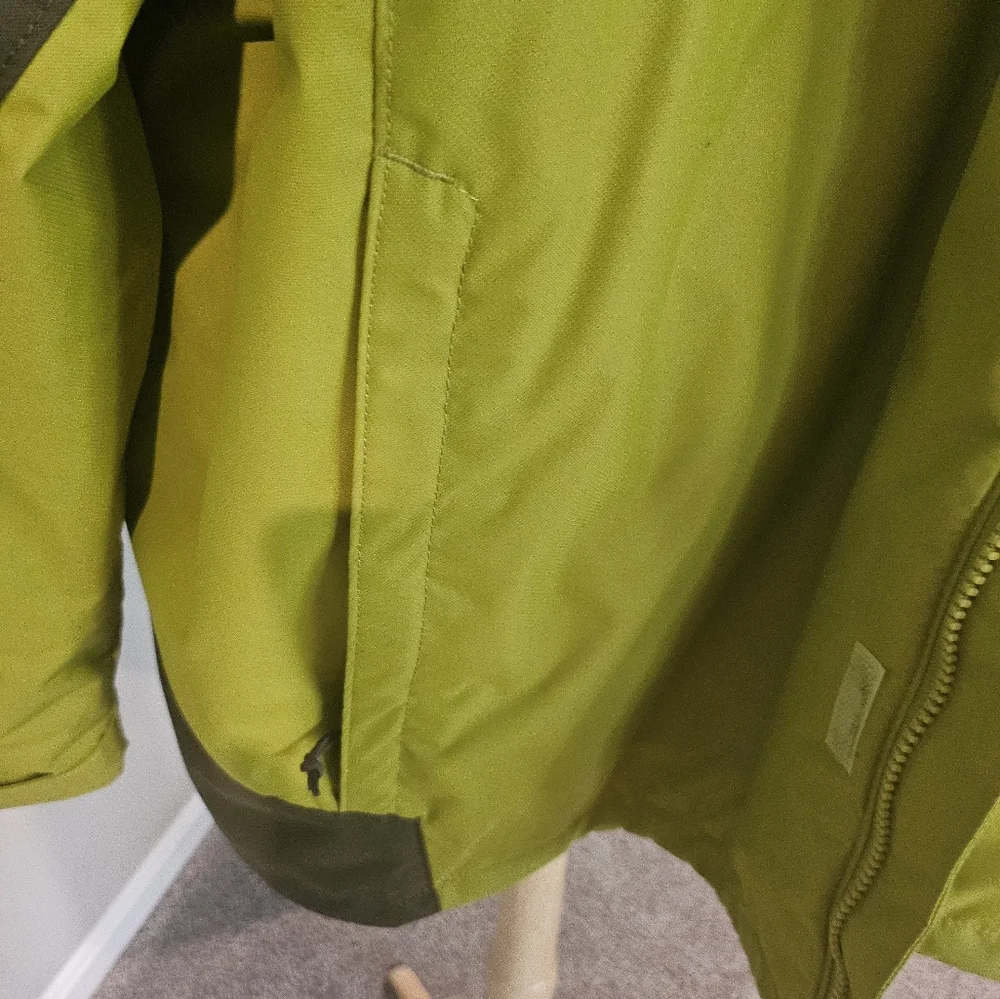 Columbia – 2--Tone Chartreuse and Olive Fleece Interchangeable Hooded Jacket -4X - Picture 3 of 16